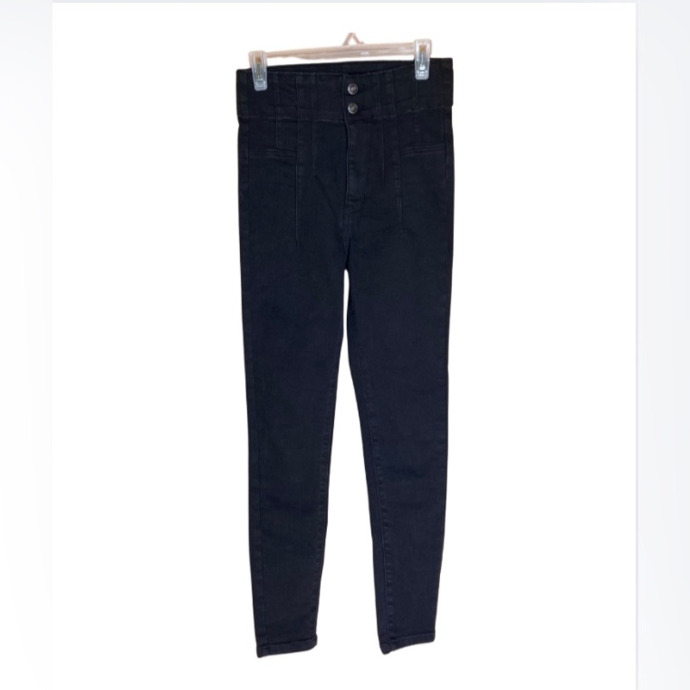 Free People Feel Alright Skinny Jeans Black Size 27 High Rise